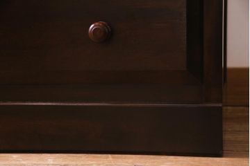 中古　松本民芸家具　直線的なデザインが美しいD型和タンス(箪笥、チェスト)(定価約54万円)(R-038346)