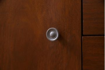 ヴィンテージ家具　SINGER FURNITURE(DREXEL HERITAGE)　モダンなキャビネット(食器棚、収納棚、ビンテージ)(R-038354)