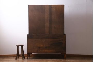 ヴィンテージ家具　SINGER FURNITURE(DREXEL HERITAGE)　モダンなキャビネット(食器棚、収納棚、ビンテージ)(R-038354)