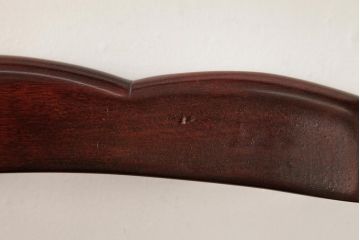 中古　日向民芸　美しい木肌が上品な印象与えるダイニングチェア(ラダーバックチェア、板座チェア、椅子)(R-038362)