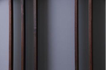 ビンテージ建具　幅狭　すりガラス　レトロガラスがアクセントのガラス戸4枚セット(引き戸)(R-038365)