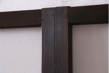 レトロ建具　昭和中期　和製アンティーク　昭和レトロな雰囲気漂うガラス戸4枚セット(引き戸、建具)(R-038368)