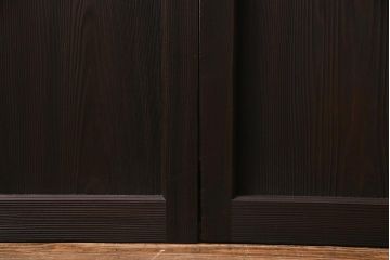 レトロ建具　昭和中期　和製アンティーク　昭和レトロな雰囲気漂うガラス戸4枚セット(引き戸、建具)(R-038368)