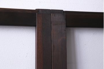 レトロ建具　昭和中期　和製アンティーク　昭和レトロな雰囲気漂うガラス戸4枚セット(引き戸、建具)(R-038368)