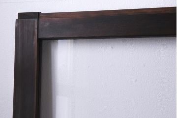 レトロ建具　昭和中期　和製アンティーク　昭和レトロな雰囲気漂うガラス戸4枚セット(引き戸、建具)(R-038368)