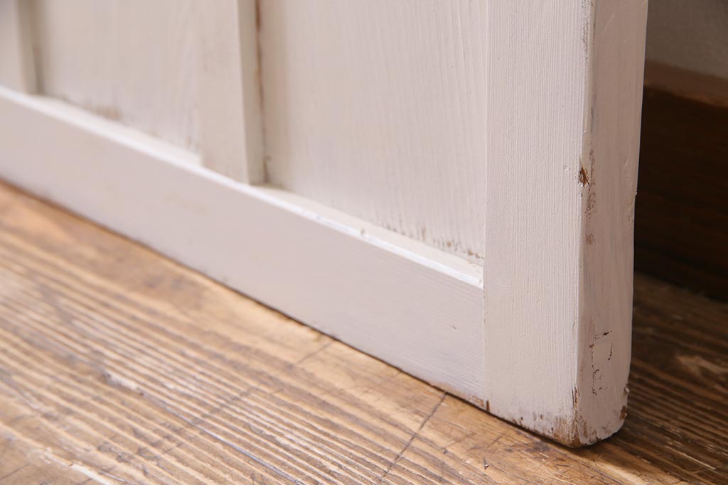 アンティーク建具　当店オリジナルガラス　色ガラスが可愛らしいペイントドア(扉、開き戸)(R-038369)