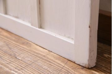 アンティーク建具　当店オリジナルガラス　色ガラスが可愛らしいペイントドア(扉、開き戸)(R-038369)