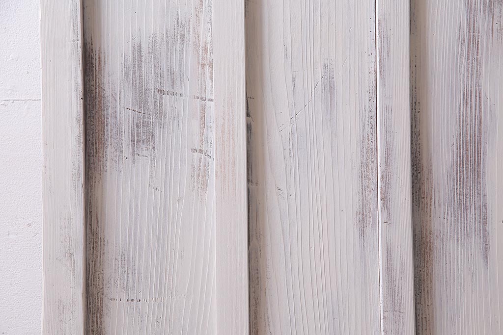 アンティーク建具　当店オリジナルガラス　色ガラスが可愛らしいペイントドア(扉、開き戸)(R-038369)