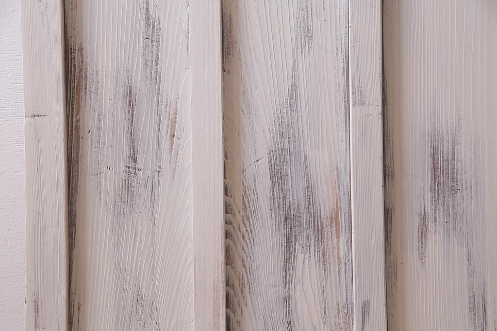 アンティーク建具　当店オリジナルガラス　色ガラスが可愛らしいペイントドア(扉、開き戸)(R-038369)