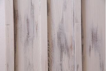 アンティーク建具　当店オリジナルガラス　色ガラスが可愛らしいペイントドア(扉、開き戸)(R-038369)