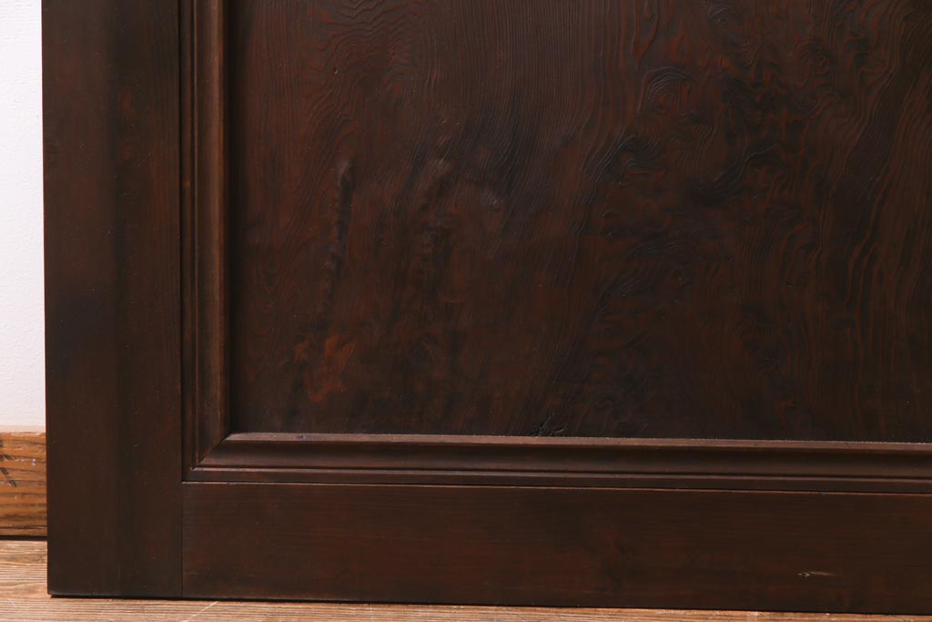 アンティーク建具　当店オリジナルガラス・当時物色ガラス入り　レトロなディスプレイとしてもおすすめのガラスドア(建具、扉、ガラス戸)(R-038370)