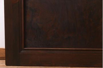 アンティーク建具　当店オリジナルガラス・当時物色ガラス入り　レトロなディスプレイとしてもおすすめのガラスドア(建具、扉、ガラス戸)(R-038370)