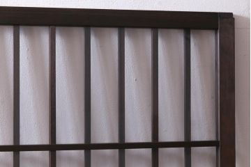 レトロ建具　すりガラス入り　和モダンな雰囲気漂うガラス戸2枚セット(引き戸、建具)(R-038372)