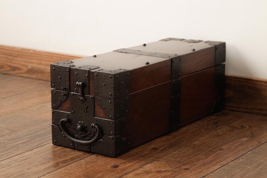 木製　欅材　千両箱　銭函　古民具　アンティーク　コレクション 2025年最新】Yahoo!オークション -欅 銭箱の中古品・新品・未