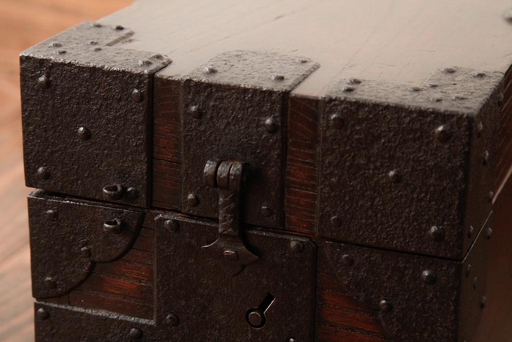 木製　欅材　千両箱　銭函　古民具　アンティーク　コレクション 2025年最新】Yahoo!オークション -欅 銭箱の中古品・新品・未