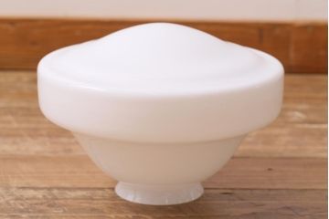 アンティーク照明　昭和初期　おしゃれなガラスシェード照明(天井照明、吊り下げ照明、電笠)