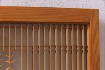ラフジュ工房オリジナル　古建具リメイク　和の風情漂うテレビボード(ローボード、収納棚、戸棚)(R-038382)