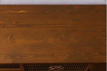 ラフジュ工房オリジナル　古建具リメイク　和の風情漂うテレビボード(ローボード、収納棚、戸棚)(R-038382)