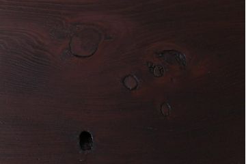 ビンテージ家具　和製ビンテージ　スギ材一枚板　木材の表情を楽しめる折り畳み式座卓(ちゃぶ台)(R-038389)