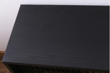 ビンテージ家具　和製ビンテージ　スギ材一枚板　木材の表情を楽しめる折り畳み式座卓(ちゃぶ台)(R-038389)