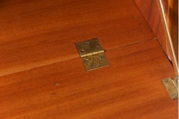 ヴィンテージ家具　北欧ビンテージ　チーク材　木の温もりとデザイン性を兼ね備えたライティングビューロー(簿記机、在宅ワーク、在宅用デスク)(R-038390)