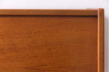 ヴィンテージ家具　北欧ビンテージ　チーク材　木の温もりとデザイン性を兼ね備えたライティングビューロー(簿記机、在宅ワーク、在宅用デスク)(R-038390)