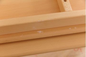 中古　飛騨産業　キツツキ　kids furniture　KF153TB　ビーチ材　キッズスタッキングテーブル(キャスター付きテーブル)(R-038395)