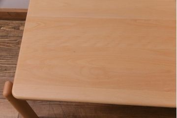 中古　飛騨産業　キツツキ　kids furniture　KF154TB　ビーチ材　キッズスタッキングテーブル(キャスター付きテーブル)(R-038397)
