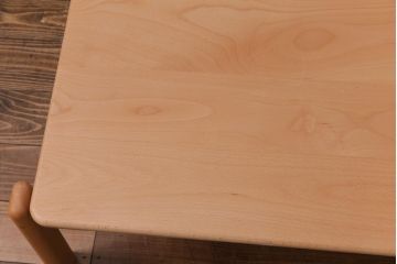 中古　飛騨産業　キツツキ　kids furniture　KF151TB　ビーチ材　キッズスタッキングテーブル(キャスター付きテーブル)(R-038402)