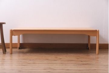 中古　飛騨産業　キツツキ　kids furniture　KF151TB　ビーチ材　キッズスタッキングテーブル(キャスター付きテーブル)(R-038404)