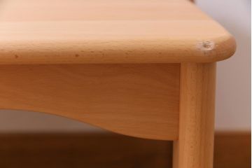 中古　飛騨産業　キツツキ　kids furniture　KF151TB　ビーチ材　キッズスタッキングテーブル(キャスター付きテーブル)(R-038404)