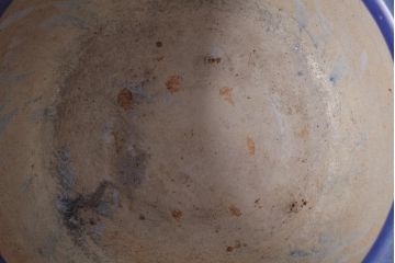 アンティーク雑貨　昭和初期　大輪の花が目を引く瀬戸火鉢(R-038408)