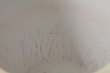 オールドノリタケ・則武(日陶)　鮮やかな牡丹が美しい火鉢瀬戸火鉢(R-038410)