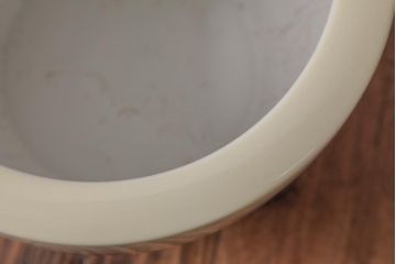 オールドノリタケ・則武(日陶)　鮮やかな牡丹が美しい火鉢瀬戸火鉢(R-038410)