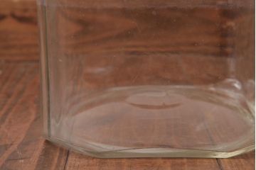 アンティーク雑貨　昭和レトロ　昔懐かしい雰囲気を演出するガラスビン(ガラス瓶、キャニスター)(R-038415)