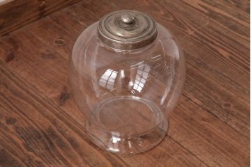 レトロ雑貨　昭和レトロ　ふっくらとしたフォルムが可愛らしい地球瓶(ガラス瓶、ガラスビン)(R-038416)