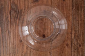 レトロ雑貨　昭和レトロ　ふっくらとしたフォルムが可愛らしい地球瓶(ガラス瓶、ガラスビン)(R-038416)