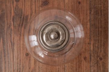 レトロ雑貨　昭和レトロ　ふっくらとしたフォルムが可愛らしい地球瓶(ガラス瓶、ガラスビン)(R-038416)