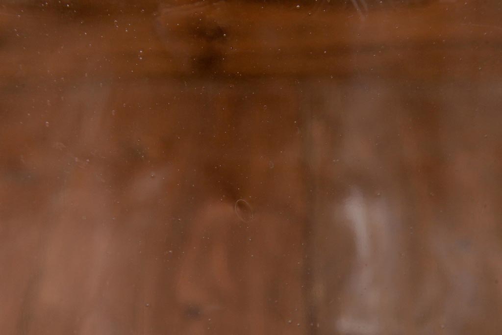 レトロ雑貨　昭和レトロ　蓋付き　おしゃれなディスプレイにおすすめなガラスビン(ガラス瓶、キャニスター)(R-038417)