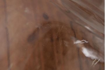 レトロ雑貨　昭和レトロ　蓋付き　おしゃれなディスプレイにおすすめなガラスビン(ガラス瓶、キャニスター)(R-038417)