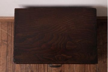 アンティーク家具　和製アンティーク　古い物ならではの風合いが魅力的な小引き出し(小物収納)(R-038418)