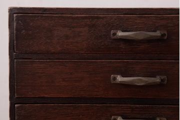 アンティーク家具　和製アンティーク　古い物ならではの風合いが魅力的な小引き出し(小物収納)(R-038418)