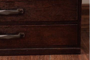 アンティーク家具　和製アンティーク　古い物ならではの風合いが魅力的な小引き出し(小物収納)(R-038418)