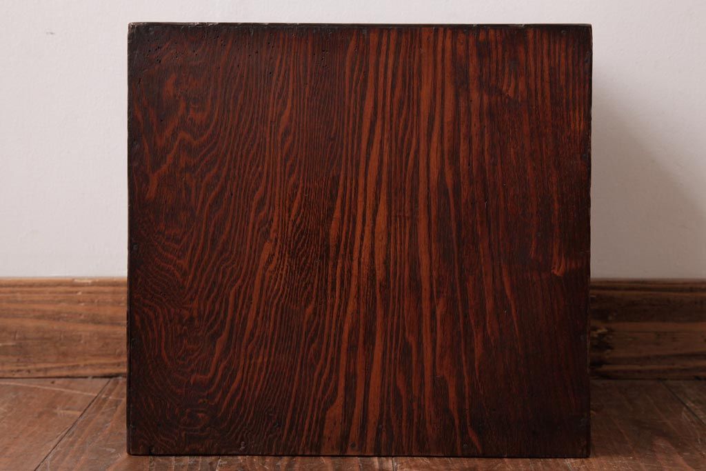 アンティーク家具　和製アンティーク　古い物ならではの風合いが魅力的な小引き出し(小物収納)(R-038418)