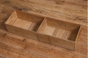 アンティーク家具　昭和初期　三方栓材　ユニークなデザインが魅力の本箱(ブックケース、収納棚)(R-038433)