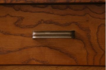 アンティーク家具　和製アンティーク　昭和初期　タモ材　上質なつくりのチェスト(引き出し)(R-038448)