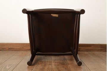 中古　松本民芸家具　シンプルなデザインが魅力的なラダーバックチェア(ダイニングチェア、椅子)(R-038455)