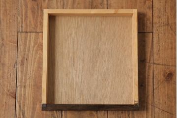 アンティーク家具　昭和初期　ナラ材　和製アンティークのシックな扉付きレコードケース(収納棚)(R-038467)