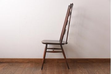 ヴィンテージ家具　イギリスビンテージ　ERCOL(アーコール)　希少!洗練された佇まいのラダーバックチェア(ダイニングチェア、椅子)(R-038471)