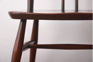 ヴィンテージ家具　イギリスビンテージ　ERCOL(アーコール)　希少!洗練された佇まいのラダーバックチェア(ダイニングチェア、椅子)(R-038471)